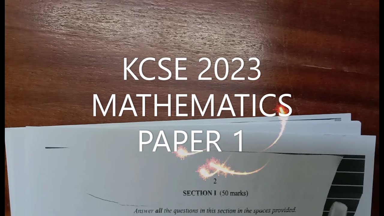 KCSE 2023 MATHEMATICS PAPER I QUESTION 18