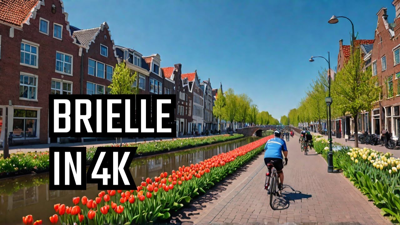 Прогулка по Brielle Centrum. Прогулка по Нидерландам 4K