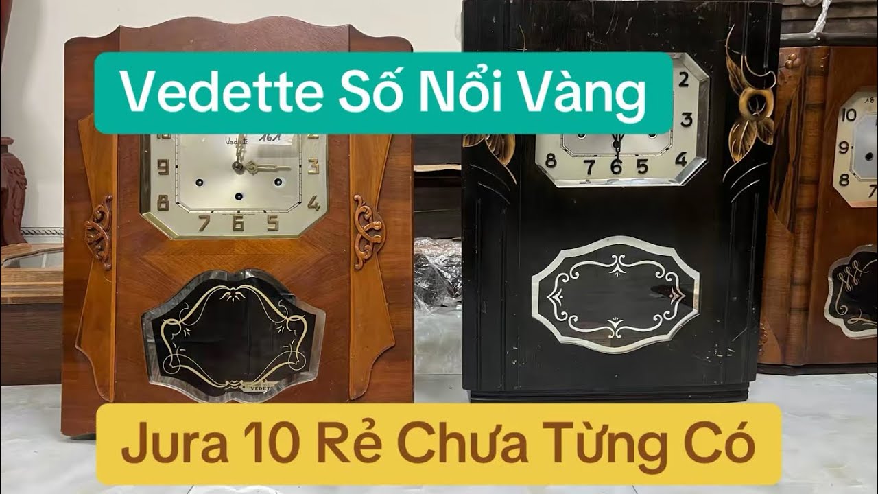 Đồng Hồ Vedette Số Nổi Vàng - Jura 10 Đẹp Như Vừa Xuất Xưởng- Rẻ Như Cho