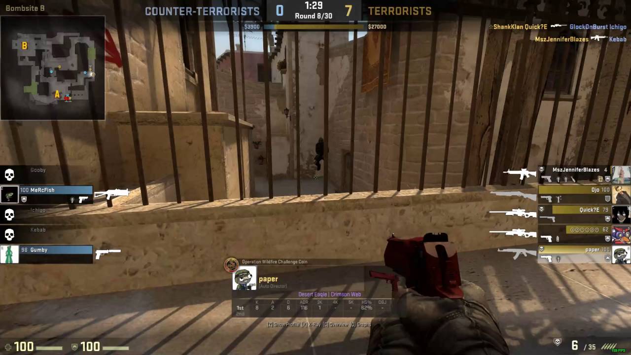 CS:GO paper Round Highlights #2