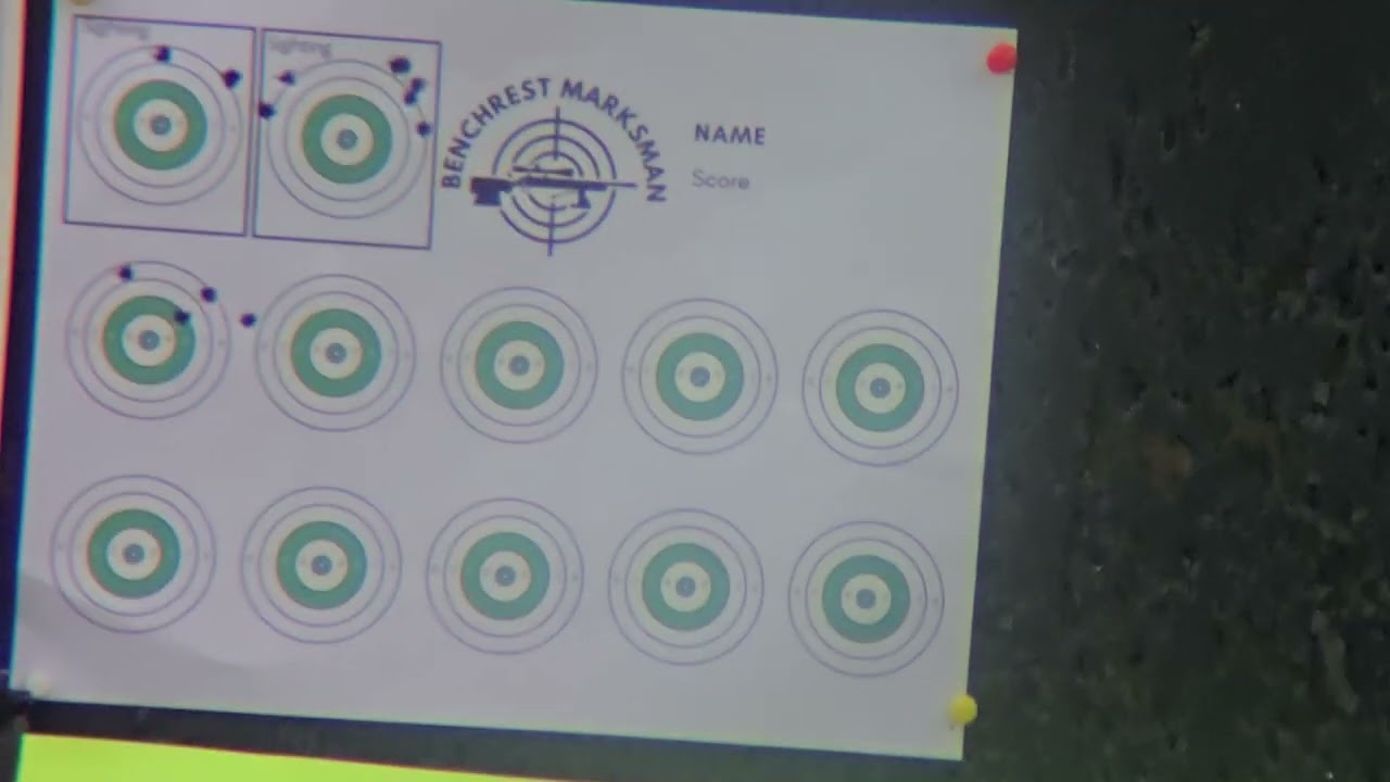 Winchester Xpert 22lr Rifle at 50yds. Various Ammo.