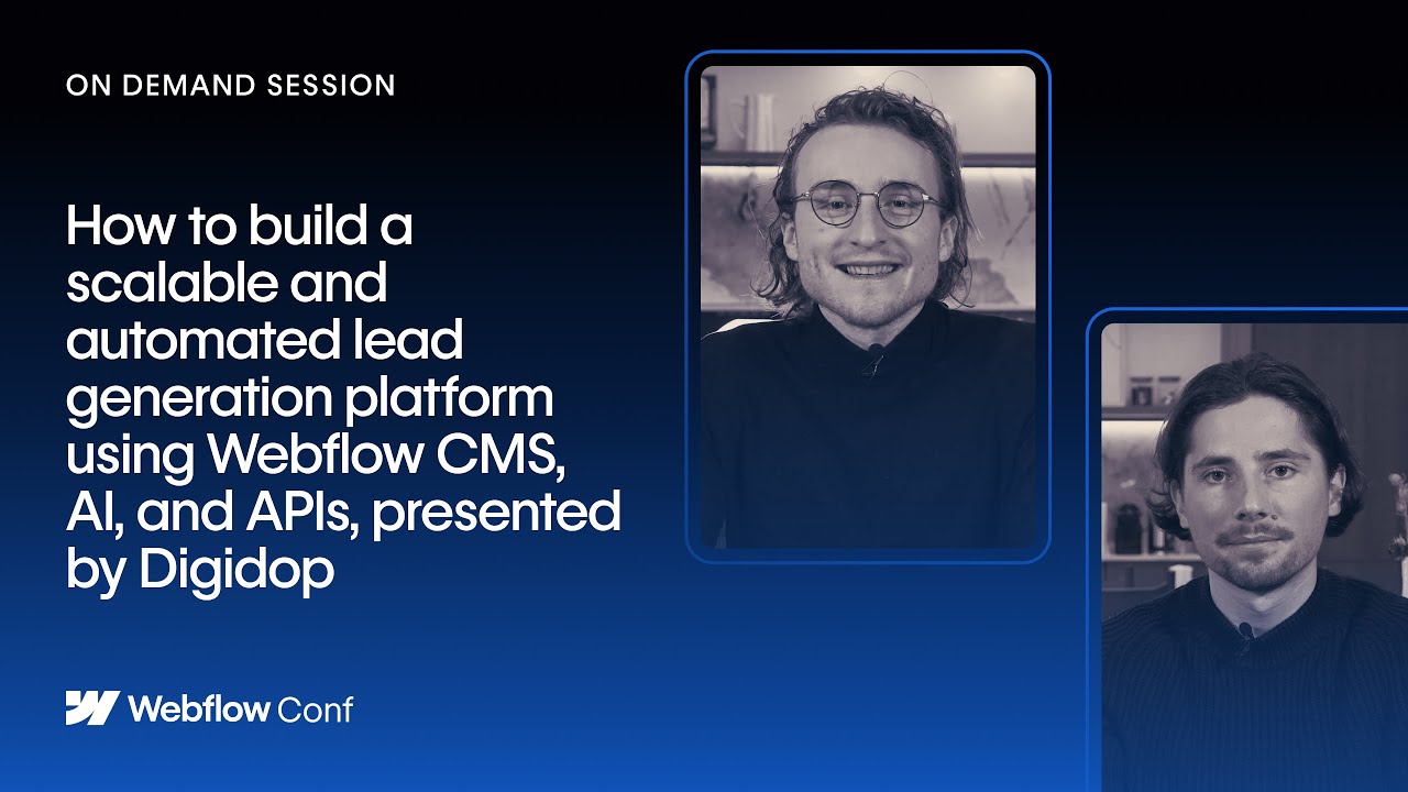 How to build a scalable and automated lead generation platform using Webflow CMS, AI, by Digidop