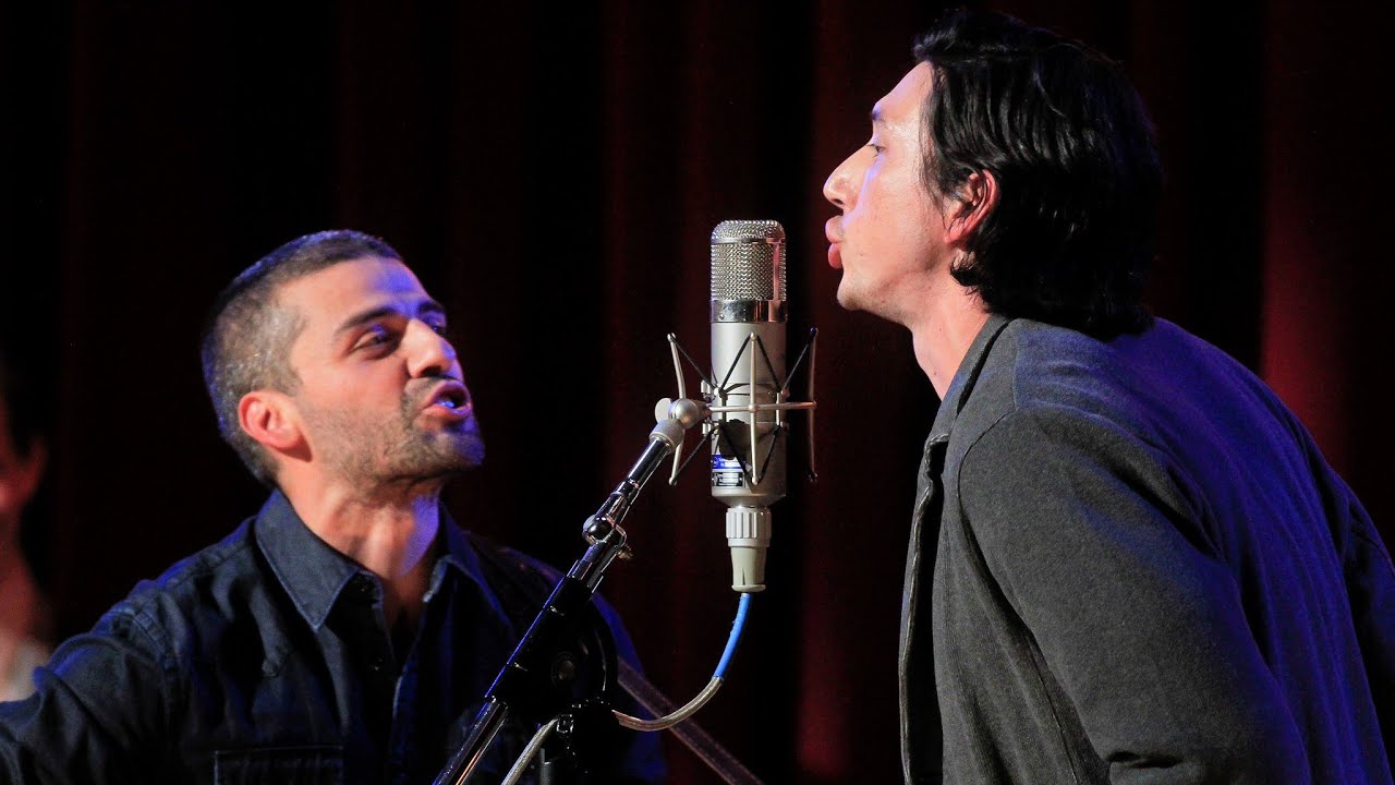 Oscar Isaac and Adam Driver performing Please Mr. Kennedy live