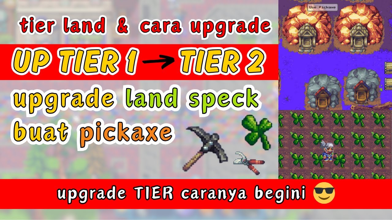 Pemula Game NFT - Upgrade Tier 2 Specks Land Pixels | cara buat PICKAXE | Ch 2 D4