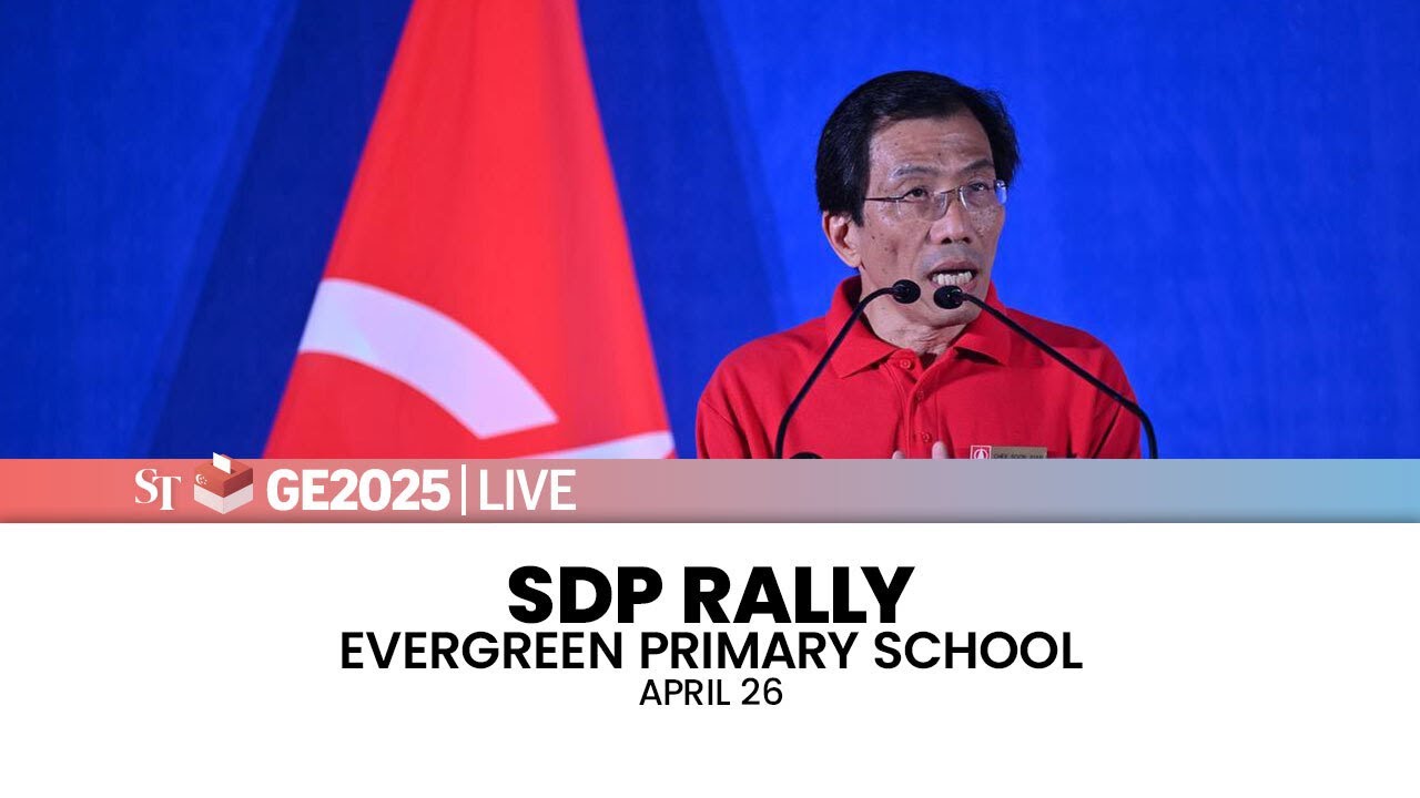 [LIVE] SDP rally at Evergreen Primary School | Sembawang West SMC | April 26 | GE2025