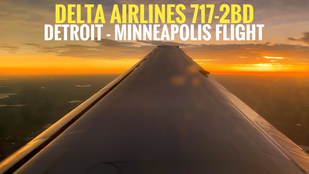 Delta Airlines 717-2BD [N993AT] Detroit to Minneapolis | Full Flight