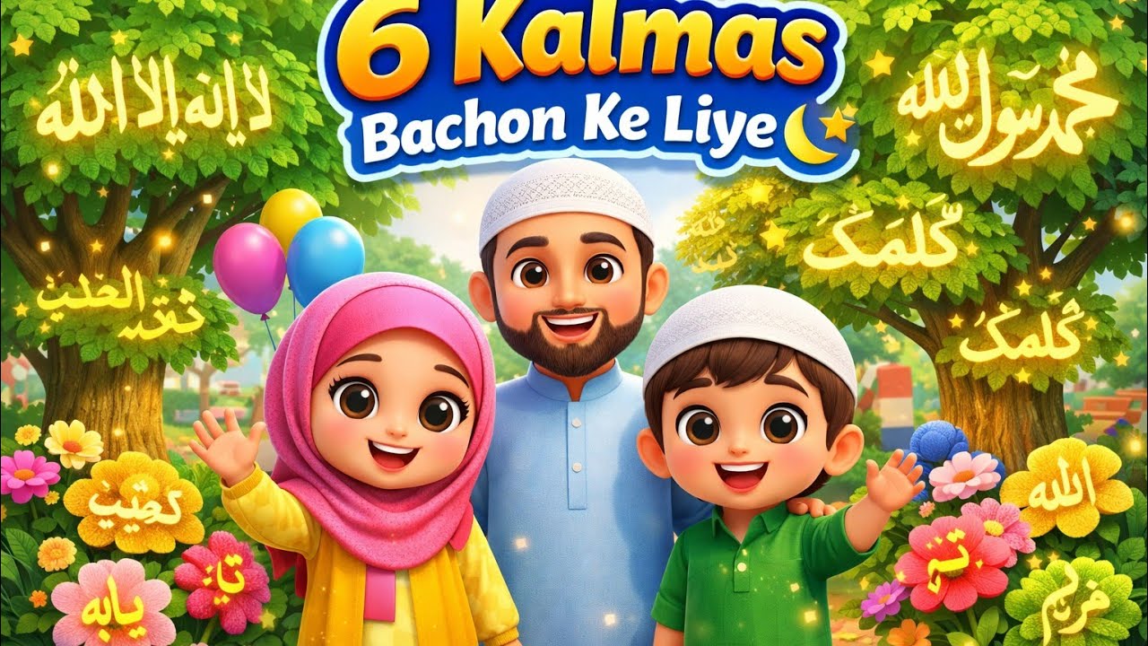 6 Kalmas Islamic Cartoon | Noor aur Ayan Ki Islami Kahani