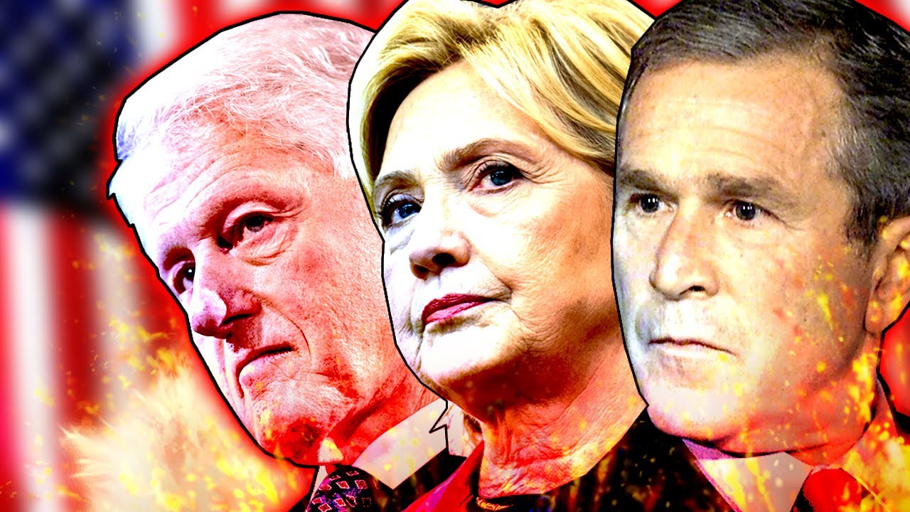 Master Class in BEING A WAR CRIMINAL! (Bush, Bill & Hillary Clinton CHARGE for clearing their image)