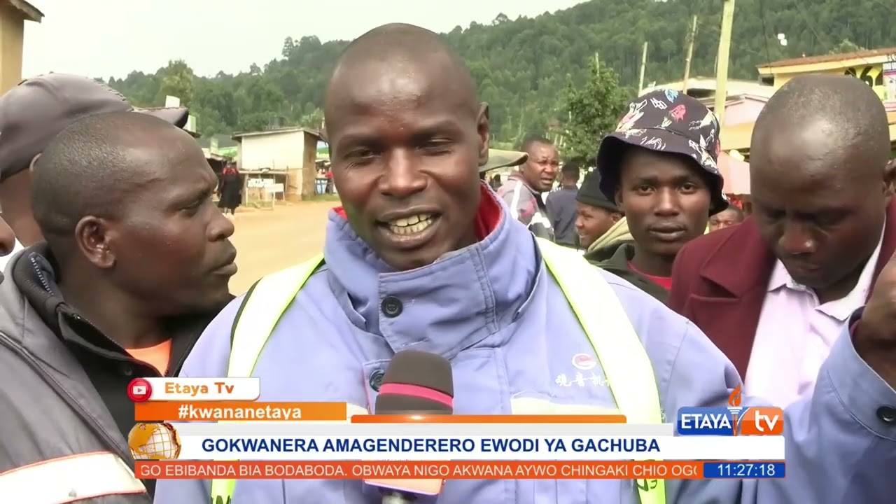 Gachuba MCA Henry Obwaya addresses the developments he has done in his ward
