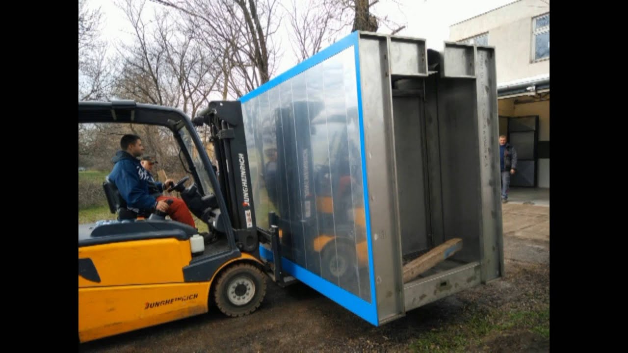 Porfestő csarnok kialak&iacute;t&aacute;sa, porfest&eacute;s duplex technol&oacute;gi&aacute;val Dunakeszin