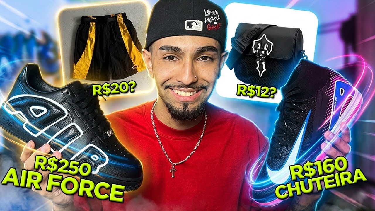 CHEGARAM AS COMPRAS DO HOOBUY 3! (Air Force CPFM, Supreme, Shox 12 molas, Chuteira Nike)