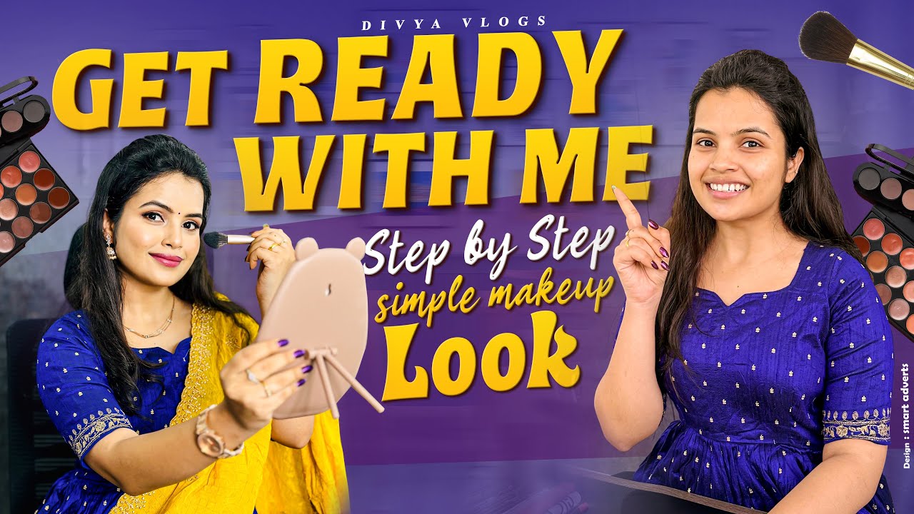 Step By Step Beginners Makeup tutorial | Simple Makeup Tips | Festival Special | Divya Vlogs