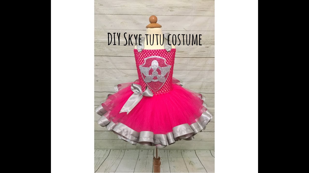 Skye Tutu Tutorial | DIY Ribbon Trim Tutu | Paw Patrol