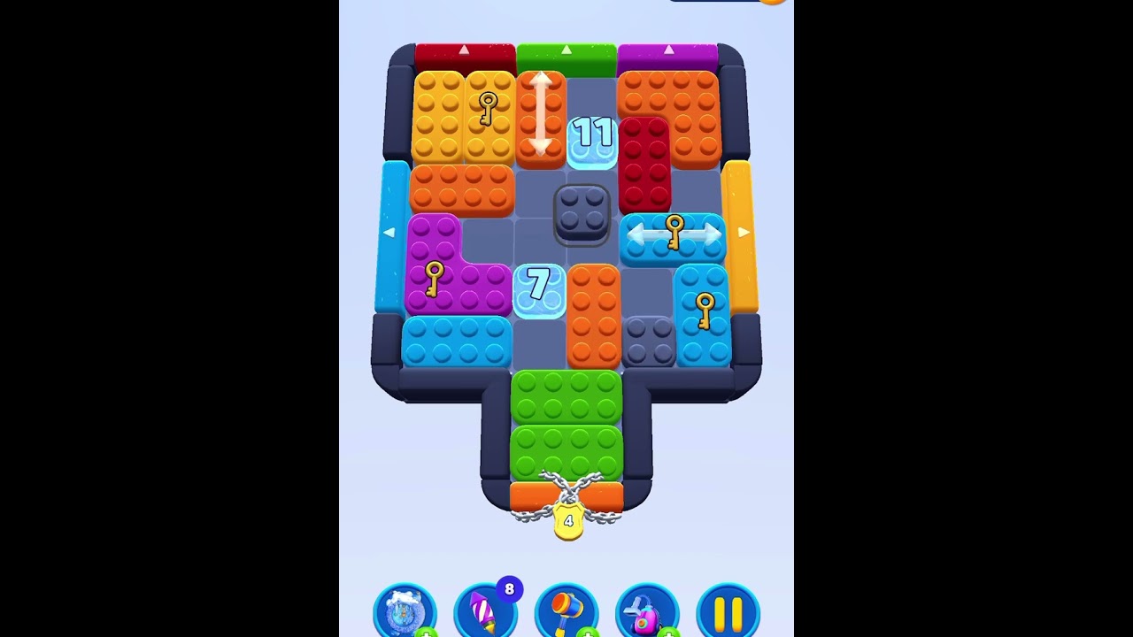 Color Block Jam level 484 #games #solution #gaming #solved #puzzle #gameplay #walkthrough #gamer