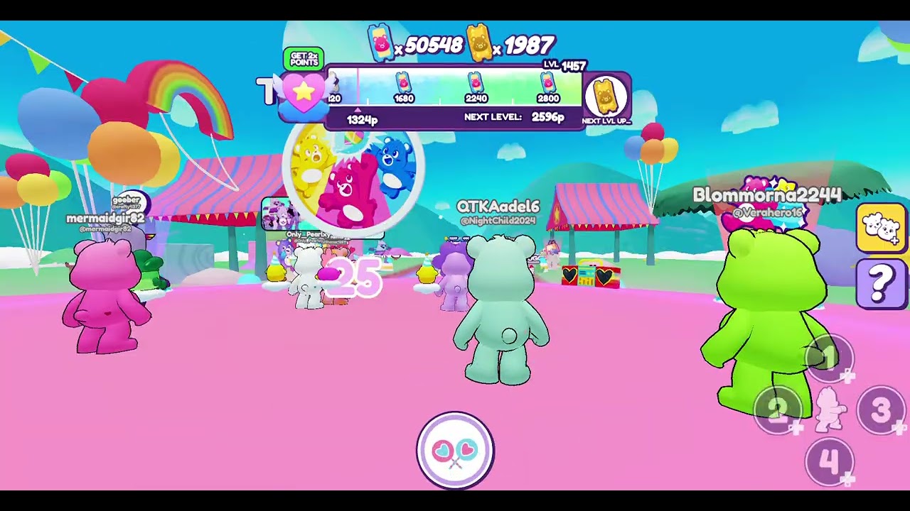 Care Bears Caring Quest Team Battle! SEA LYIN VS PEARLXY VS GRUMPYBEAR