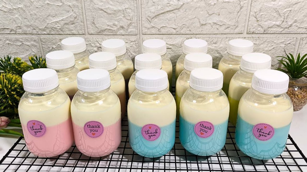 Hanya dengan 1 bungkus nutrijell bisa menghasilkan 15 botol pudot || Puding Sedot Enak dan Mudah