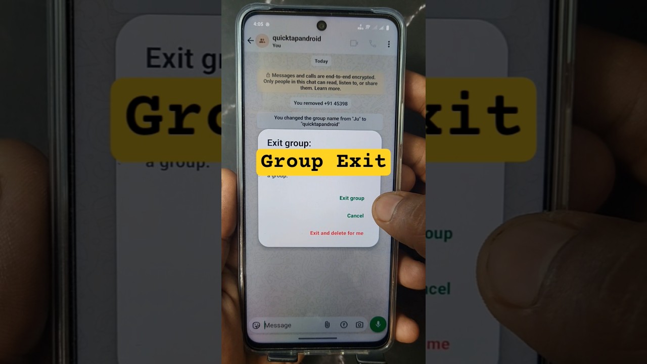 whatsapp group exit kaise kare #whatsapp #whatsapptips #group