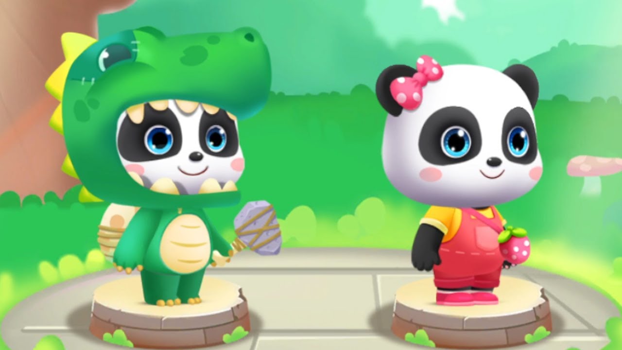 Baby Panda Crystal Adventure - Help Kiki to Collect Blue Crystals Parts - Babybus Game Videos