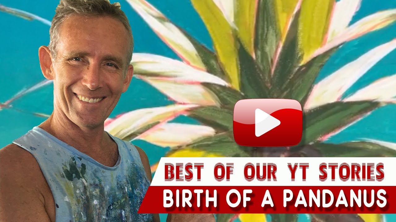 How to Paint a Pandanus Palm  | best of our Youtube stories with Mark Waller