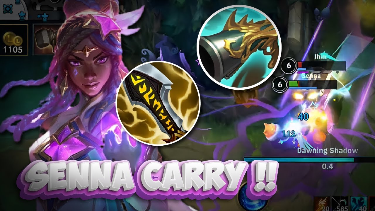 INSANE BUILD SENNA CARRY !! Star Guardian Senna Gameplay // Wild Rift (Build+Runes)
