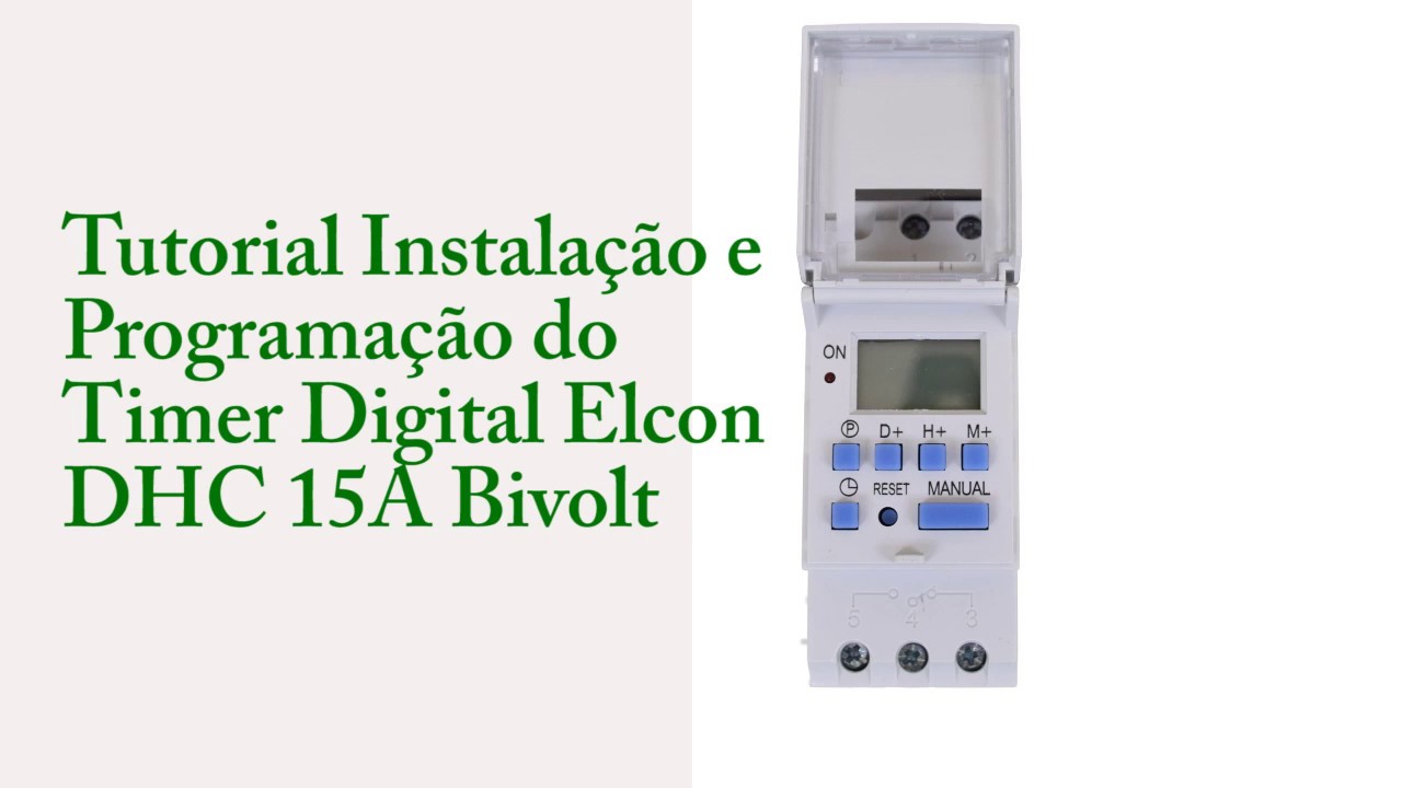 TUTORIAL PARA PROGRAMAÇÃO - Timer - DHC - Elcon