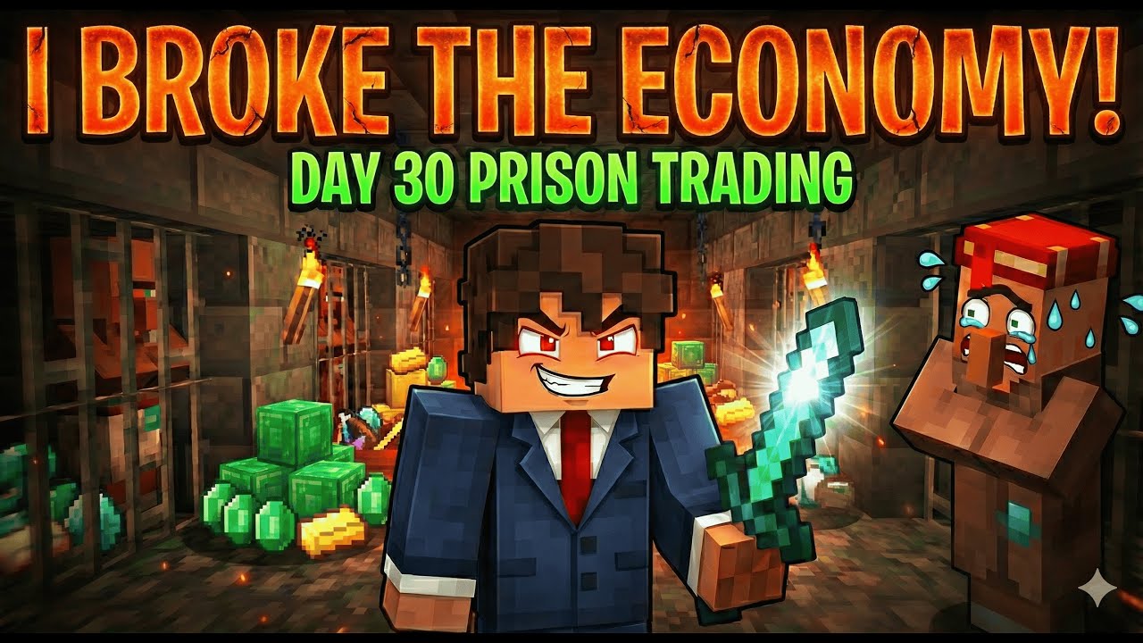 I Built an ILLEGAL Trading Hall! (Villagers are Scared) | Minecraft Day 30 | #minecraft #gaming