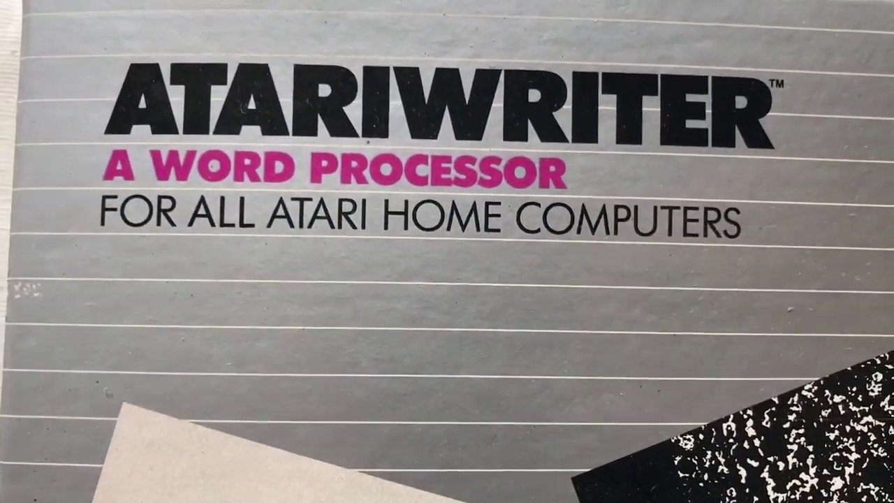 Unboxing Vintage 30+ yr old Atariwriter