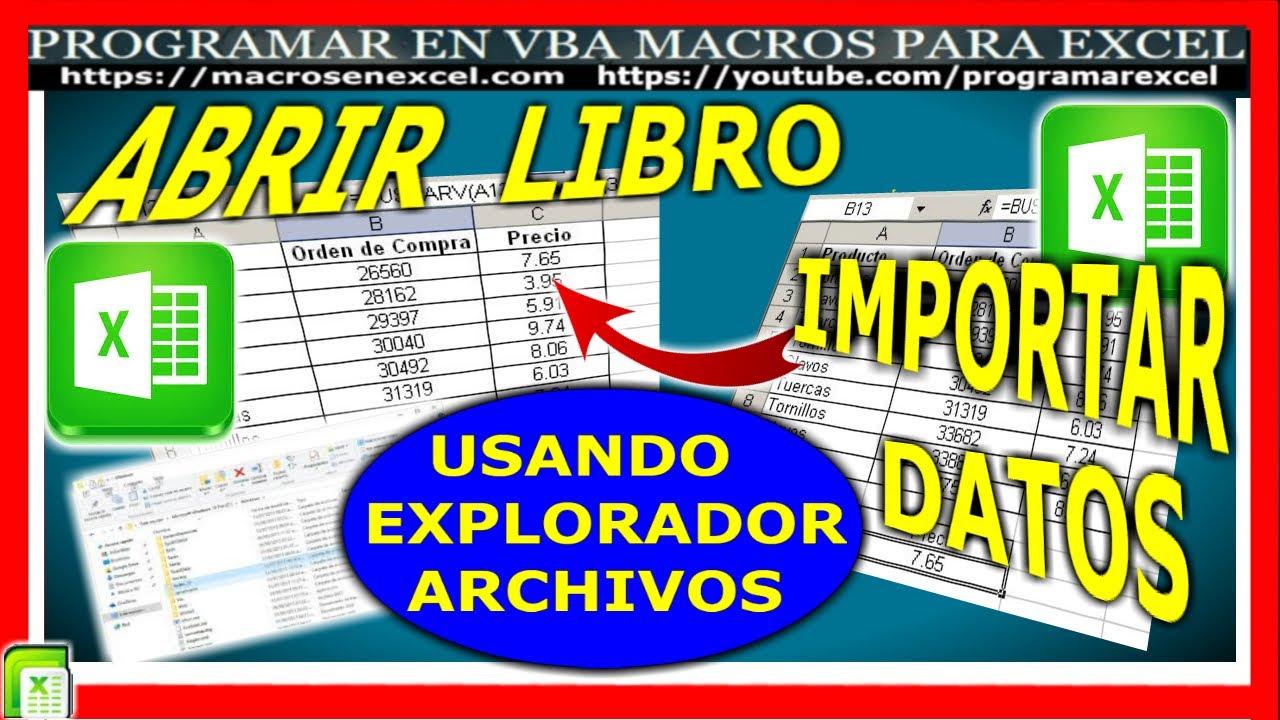 107 ❤️ Como ABRIR 🔥 LIBRO y COPIAR o IMPORTAR Datos con EXCEL VBA