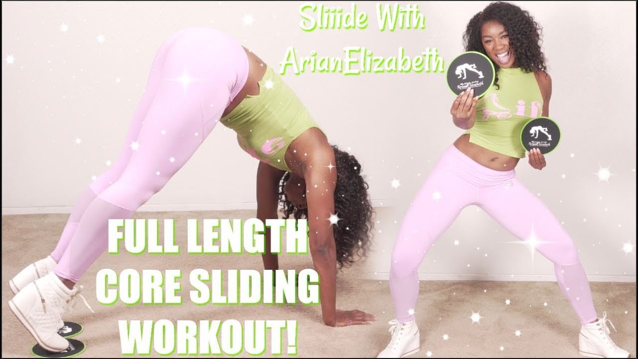 Slider Workout For Legs, Abs & Glutes
