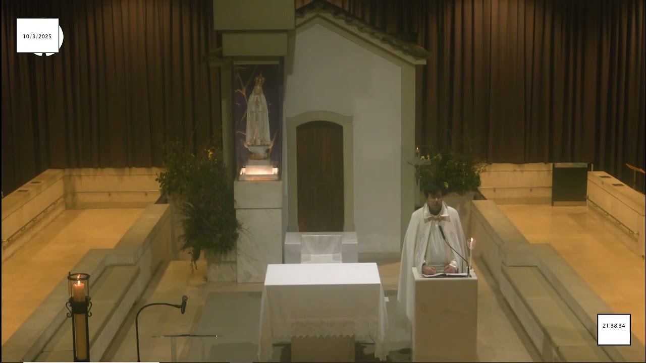 Terço a Nossa Senhora de Fátima desde a Capelinha das Aparições 10.03.2025