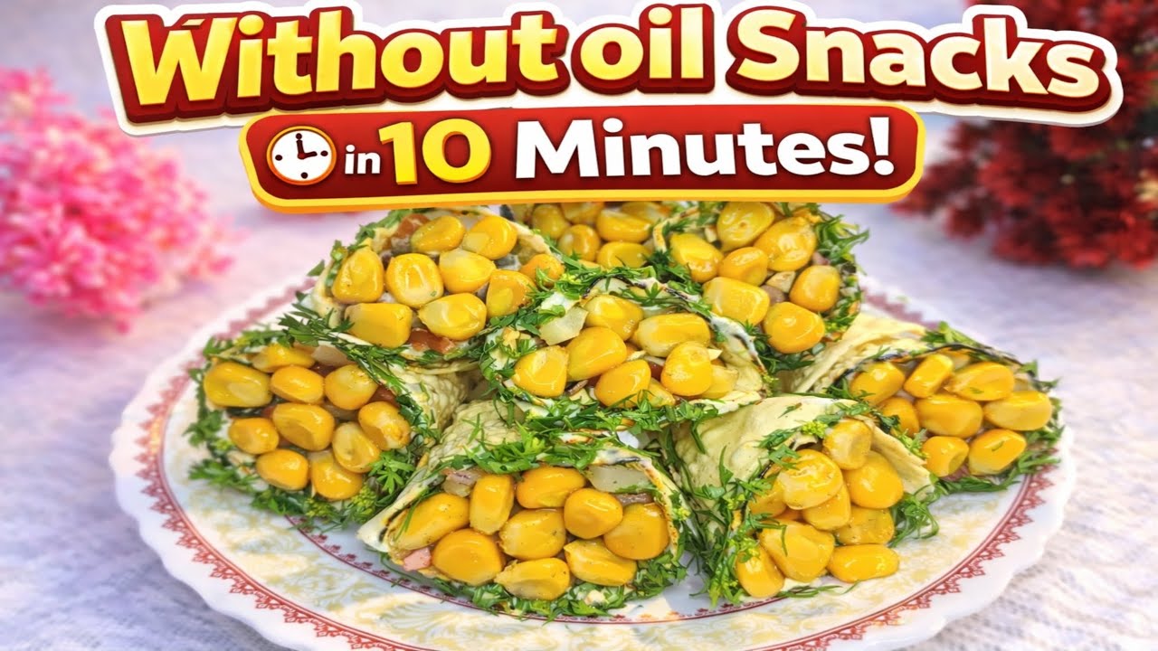   Bina Fry Sweet Corn snacks l Chatpata Evening Snacks