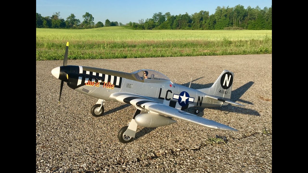E-flite P51 Mustang 1.2m Low Level Sortie