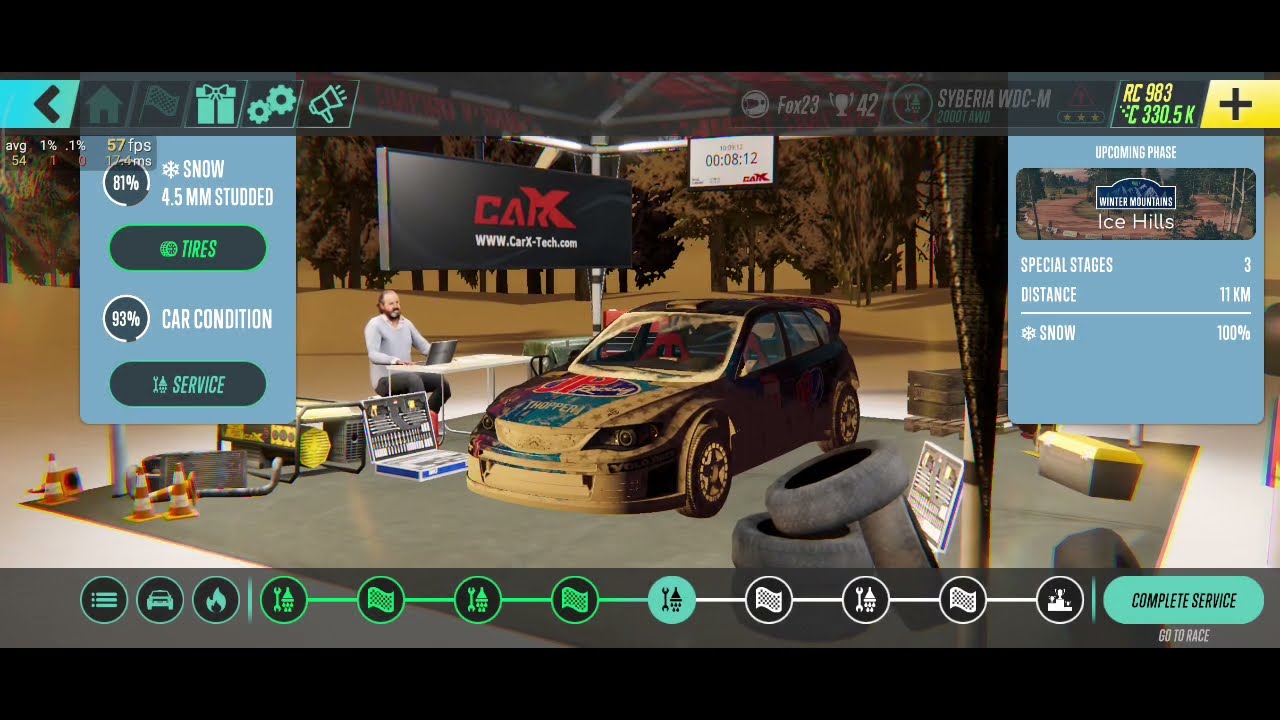 [21:40:74] Ice Hills Cup - League A - CarX Rally Speedrun