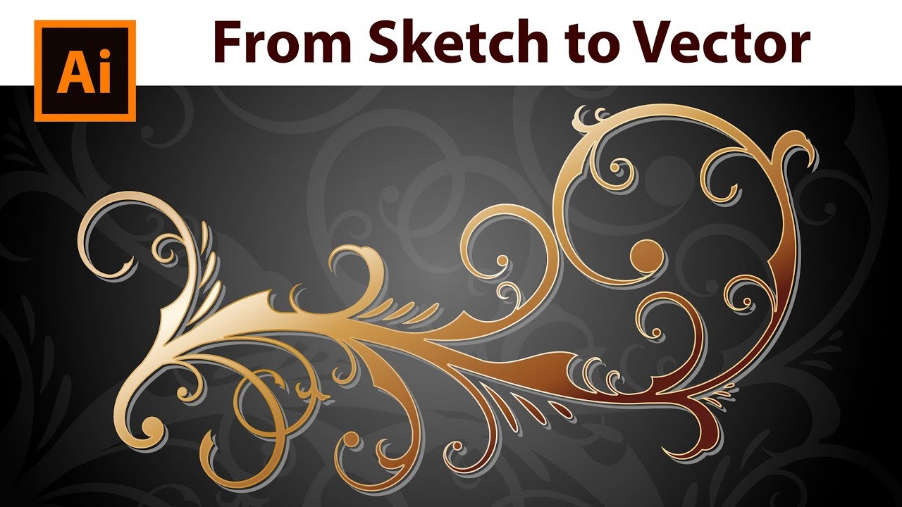 How to Design a Floral Frame from Sketch to Vector in Adobe Illustrator
