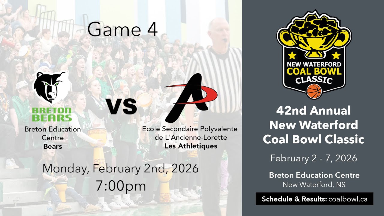 Coal Bowl 2026 Game 4 - Breton Education Centre vs. Polyvalente de L'Ancienne-Lorette