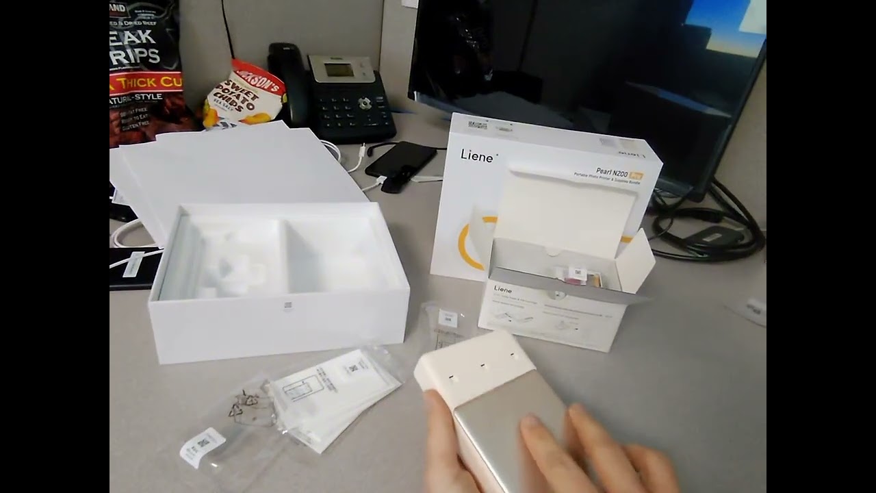unboxing the Liene Pearl N200 Pro Portable Photo Printer