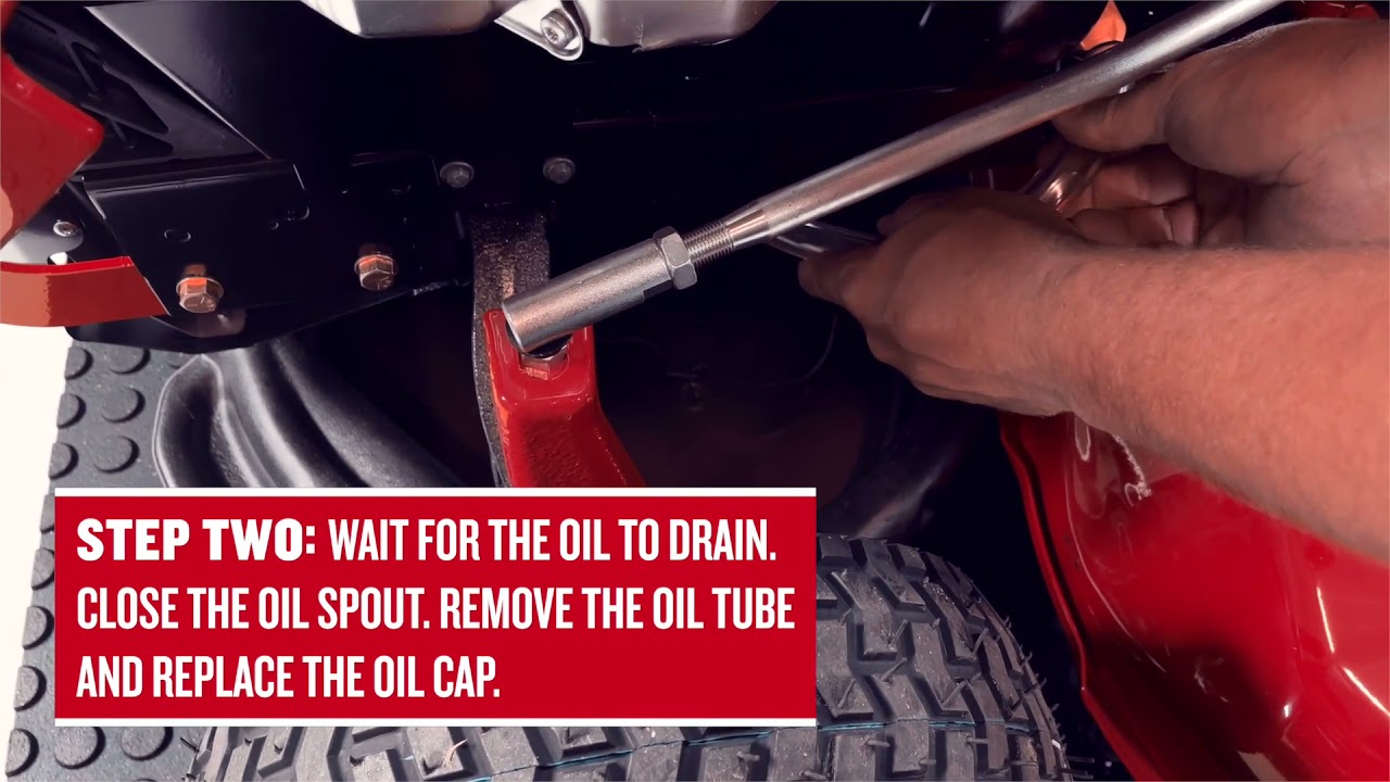 CRAFTSMAN Riding Mower Oil Maintenance