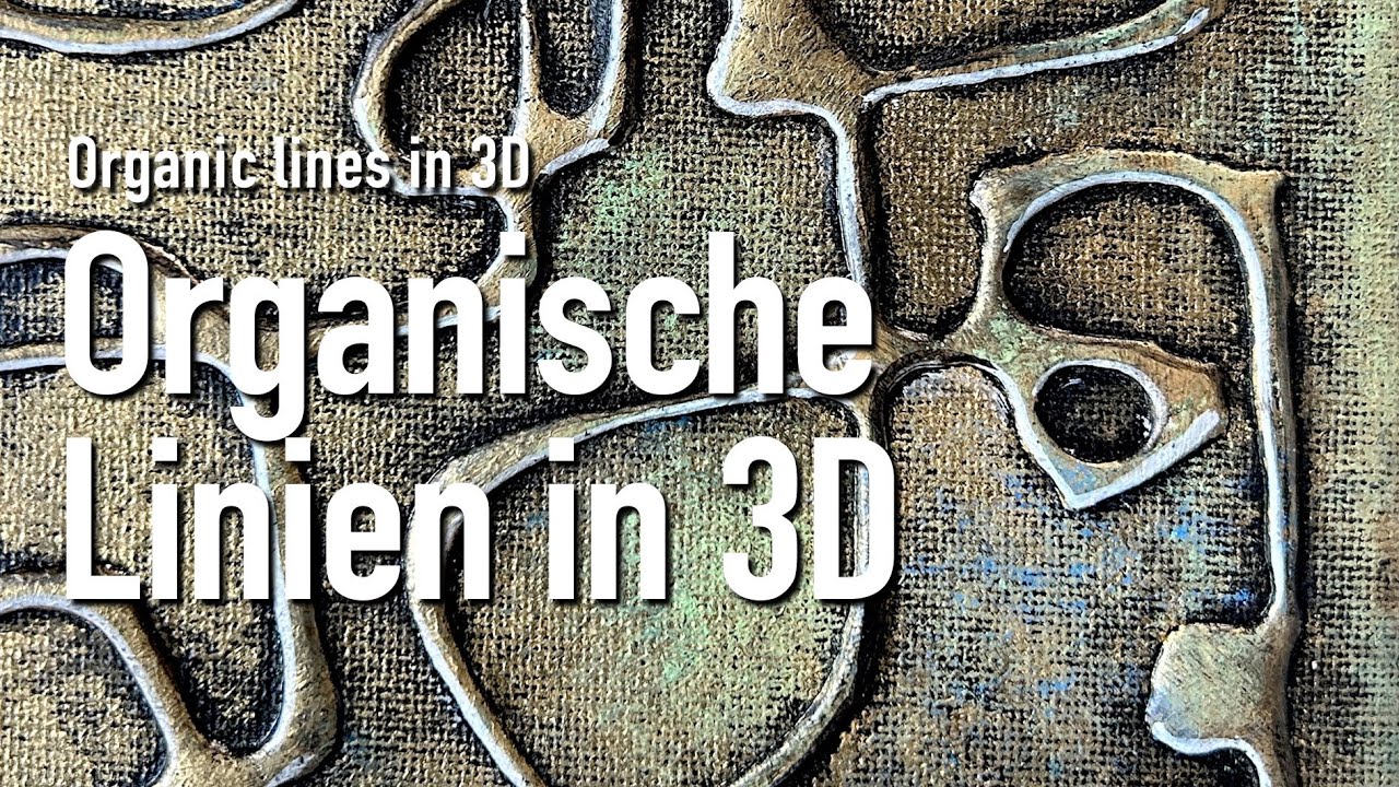 Magic 3D Mixed Media: Strahlende Acrylmalerei mit Gold & Struktur – Einfach Schritt für Schritt!