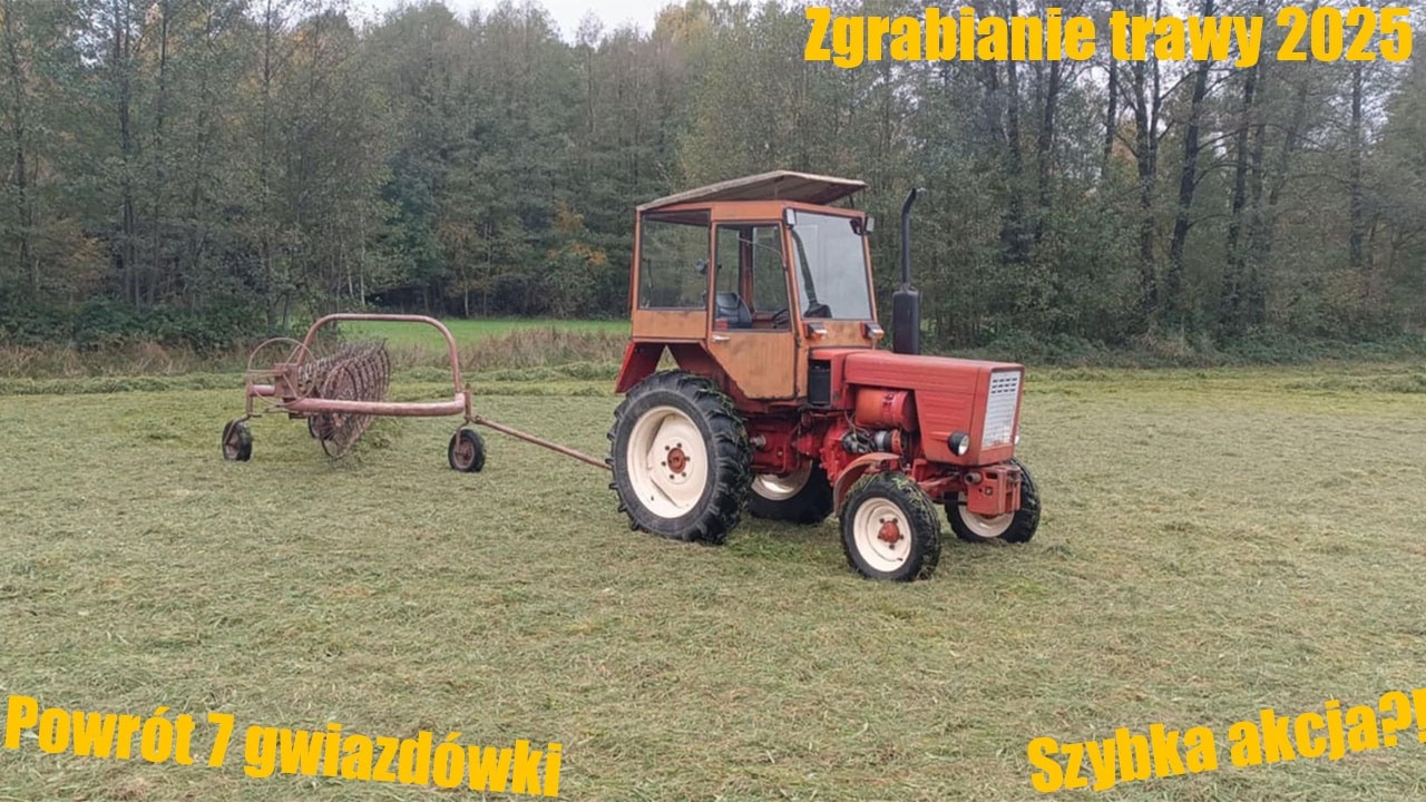 ☆Zgrabianie trawy2025!!☆Powrót 7gwiazdówki?!☆To będzie szybka Akcja!?☆T-25& Agromet☆Vlog #123☆