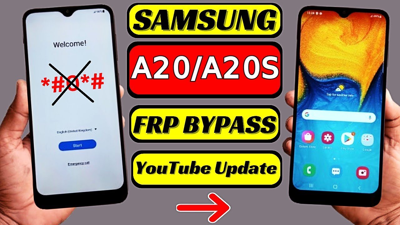 Samsung Galaxy A20/A20S FRP Bypass Without PC | Fix YouTube Update | Google Account Unlock 2024