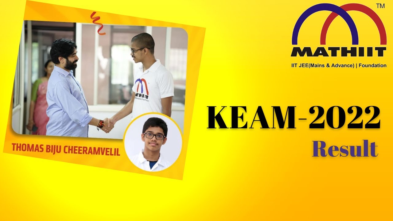 KEAM 2022 Result | Thomas Biju Cheeramvelil Secure Rank 2 in Kerala 2022 | Kerala Engineering Topper