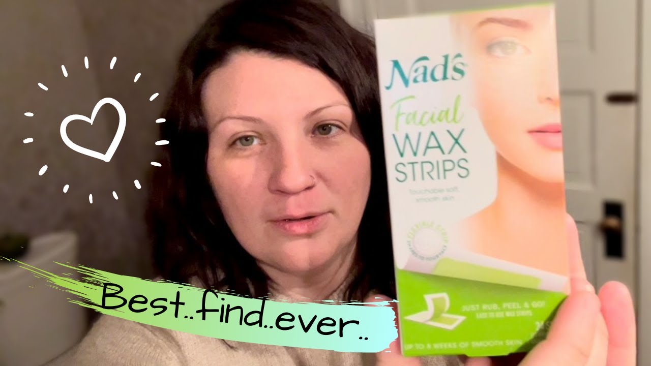 NAD'S FACIAL WAX STRIPS: if you have unwanted hair watch this..