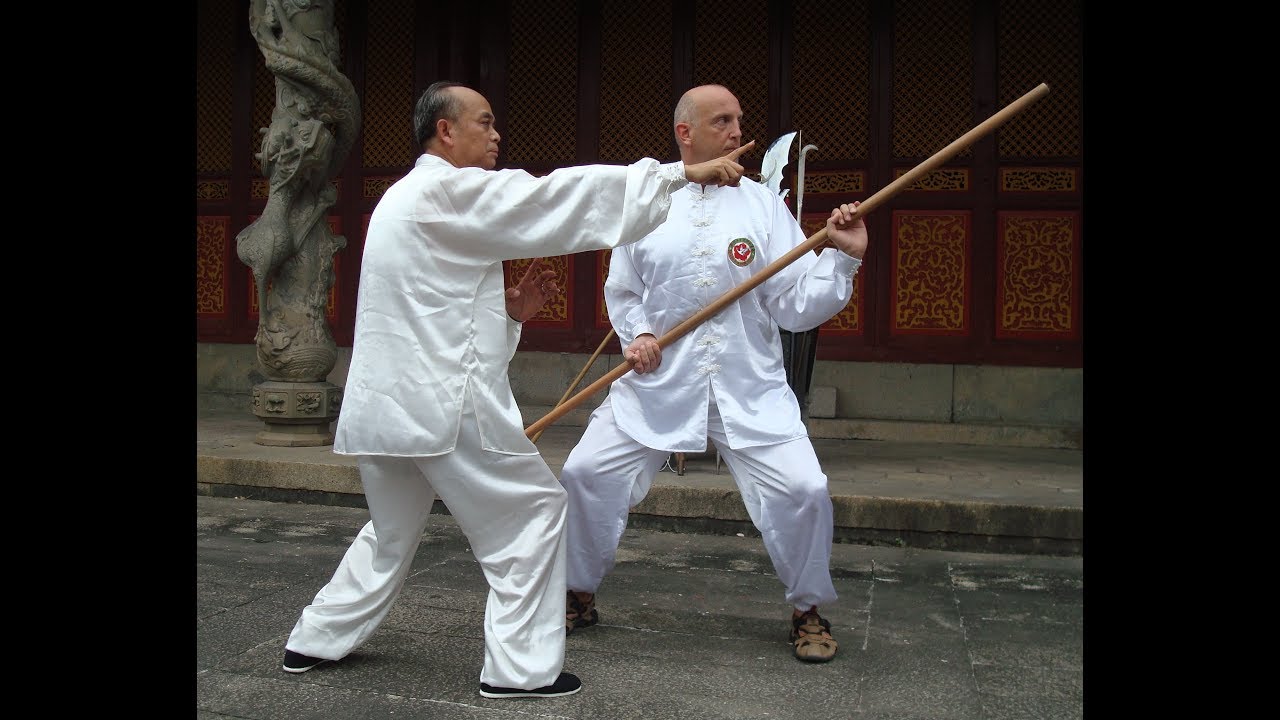 Andrea Guarelli sensei studying Baihe Quan (White Crane) in China.