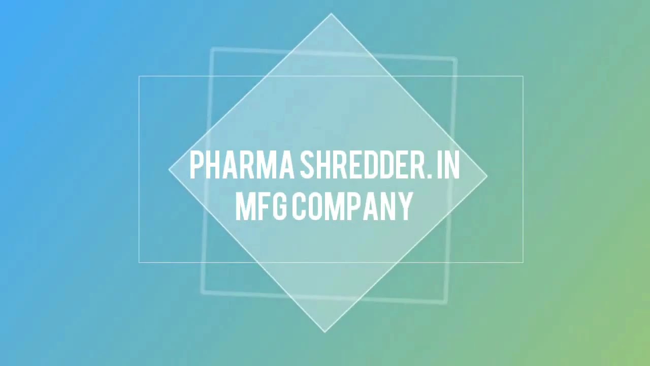 Medical Waste Shredder | Medical Waste Disposal Machine to Shred Medical Waste Disposal