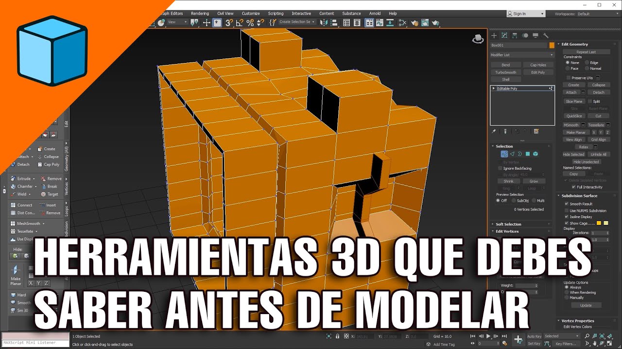 Herramientas que todo principiante debe saber antes de modelar en 3Ds Max