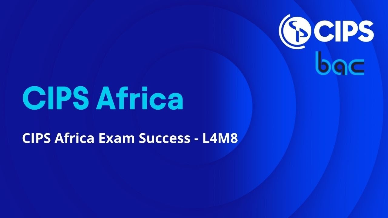 CIPS L4M8 Exam Support July 2024