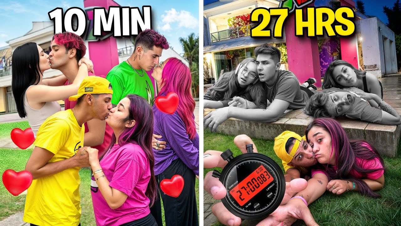 O ÚLTIMO A PARAR DE BEIJAR, VENCE ! *Duramos mais de 24 horas