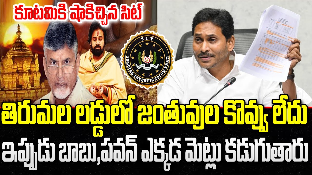 No Animal Fat in Tirumala Laddu : SIT Confirm in the Charge Sheet | YS Jagan | YT18 News
