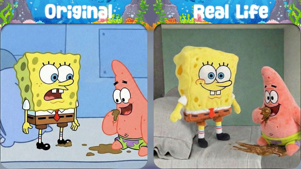 STOP! Don't Eat That! 😱💩 Patrick | SpongeBob Original vs Plush toys | SpongeBob Animation