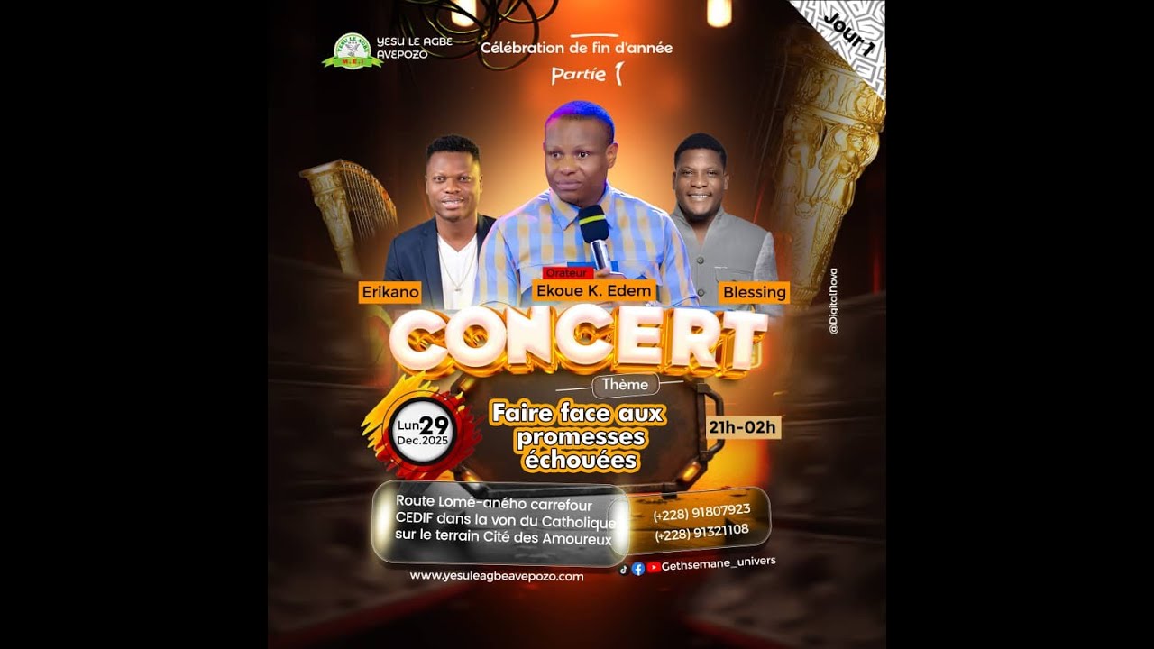 CONCERT - FAIRE FACE AUX PROMESSES ECHOUEES - JOUR 1